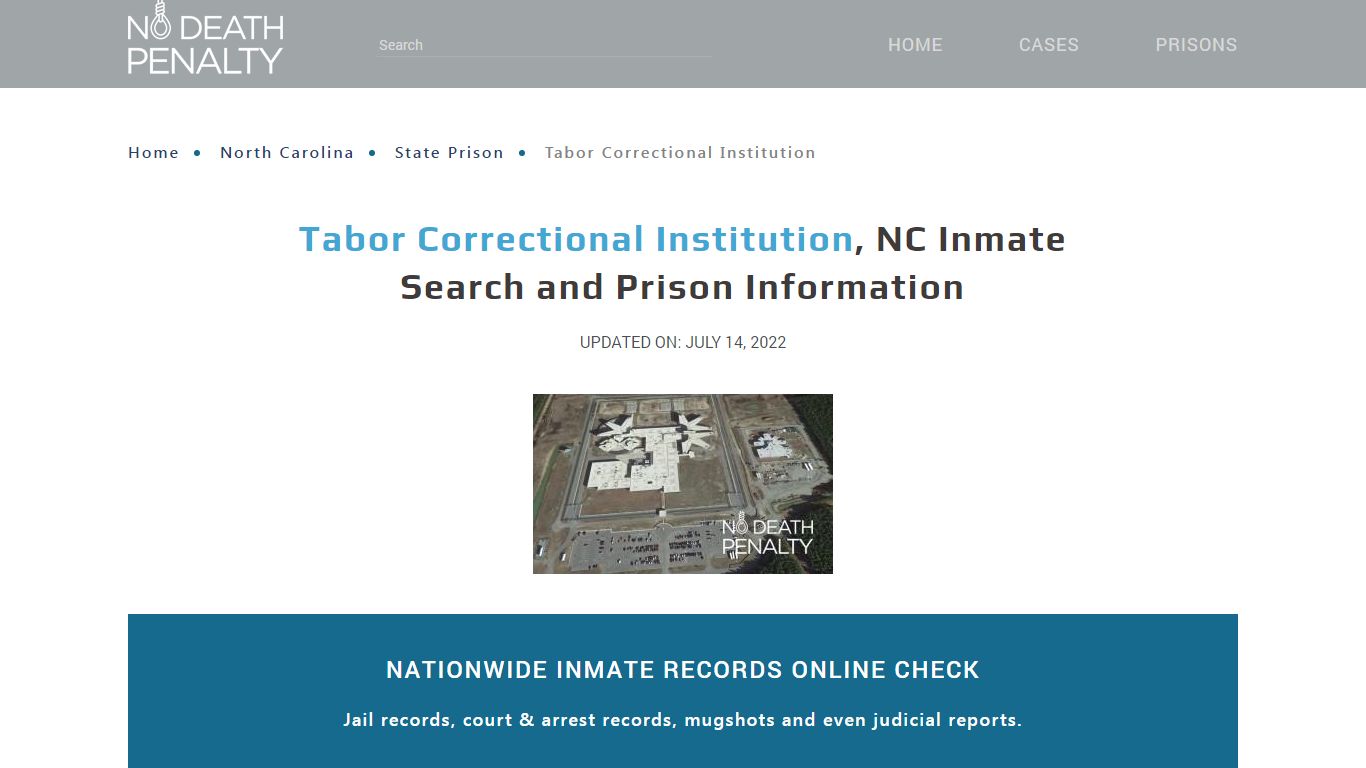 Tabor Correctional Institution, NC Inmate Search ...